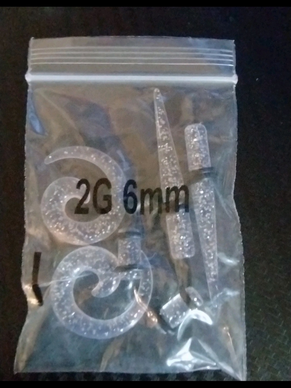 New In Package Ear Gauges Size 2G